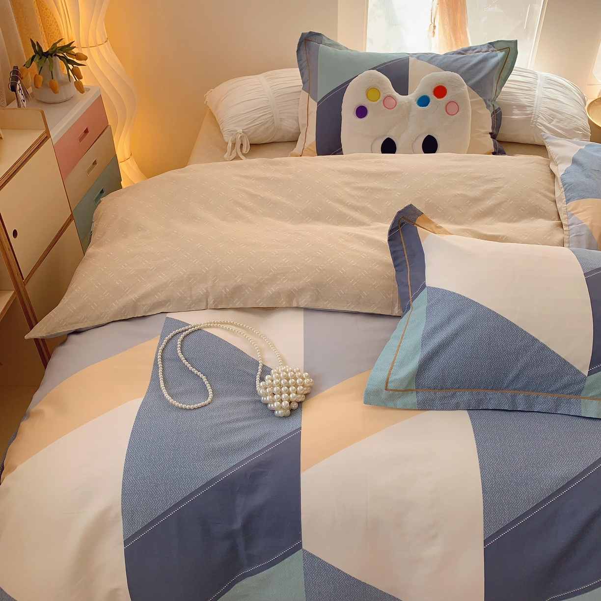 91家纺网 家纺一手货源 找家纺 莱豫家纺 2025新款亲肤舒适小清新印花全棉纯棉四件套-第二批 苏格世家