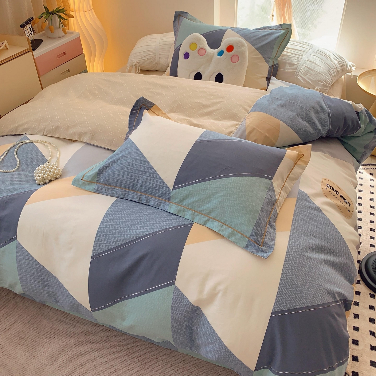 91家纺网 家纺一手货源 找家纺 莱豫家纺 2025新款亲肤舒适小清新印花全棉纯棉四件套-第二批 苏格世家