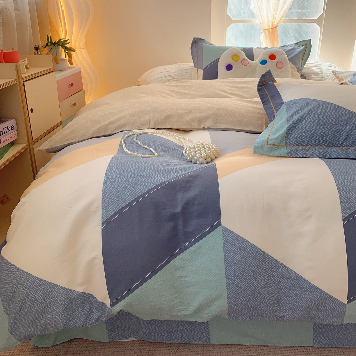 91家纺网 家纺一手货源 找家纺 莱豫家纺 2025新款亲肤舒适小清新印花全棉纯棉四件套-第二批 苏格世家