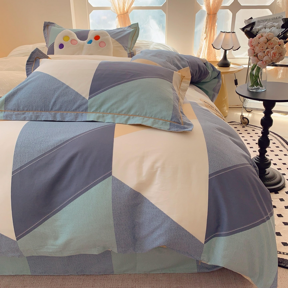 91家纺网 家纺一手货源 找家纺 莱豫家纺 2025新款亲肤舒适小清新印花全棉纯棉四件套-第二批 苏格世家