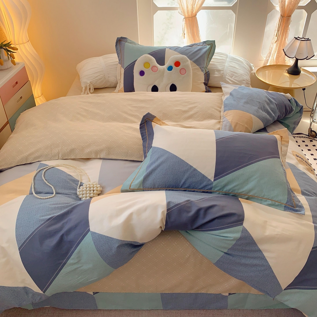 91家纺网 家纺一手货源 找家纺 莱豫家纺 2025新款亲肤舒适小清新印花全棉纯棉四件套-第二批 苏格世家