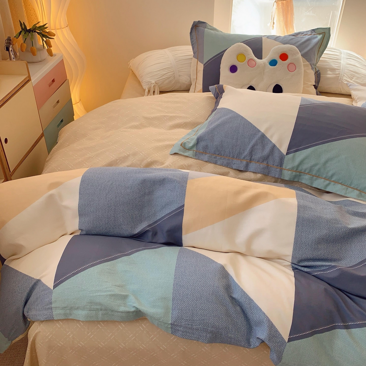 91家纺网 家纺一手货源 找家纺 莱豫家纺 2025新款亲肤舒适小清新印花全棉纯棉四件套-第二批 苏格世家