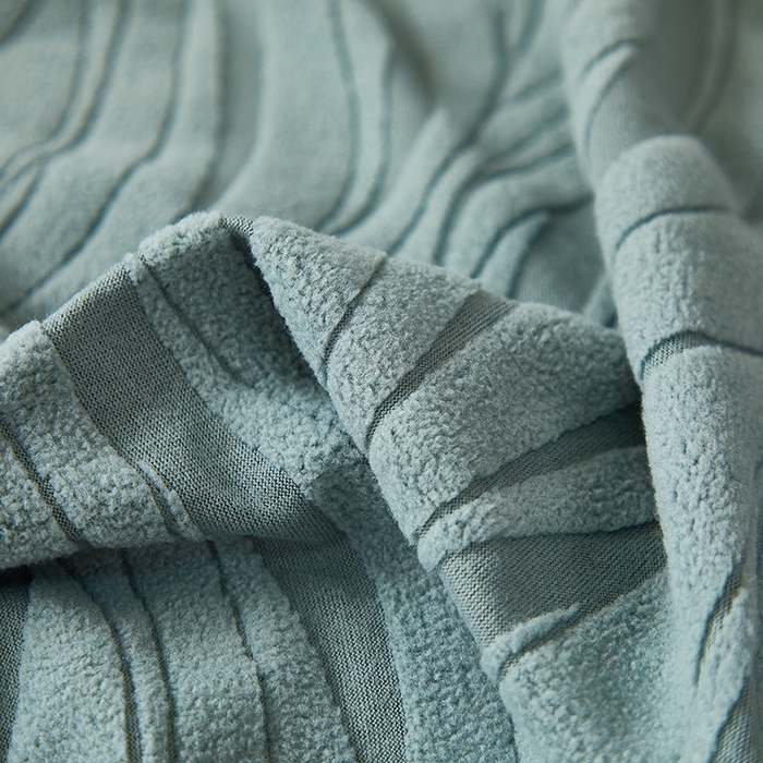 91家纺网 家纺一手货源 找家纺 共鸣沙发套 2025春夏新款水波纹弹力提花全包万能沙发套单沙发套全包款 墨绿色