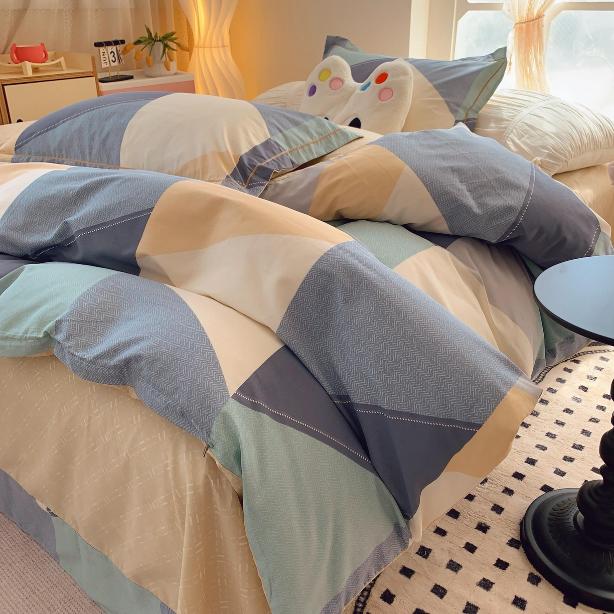 91家纺网 家纺一手货源 找家纺 莱豫家纺 2025新款亲肤舒适小清新印花全棉纯棉四件套-第二批 苏格世家