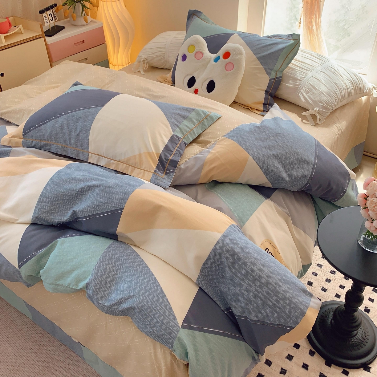 91家纺网 家纺一手货源 找家纺 莱豫家纺 2025新款亲肤舒适小清新印花全棉纯棉四件套-第二批 苏格世家