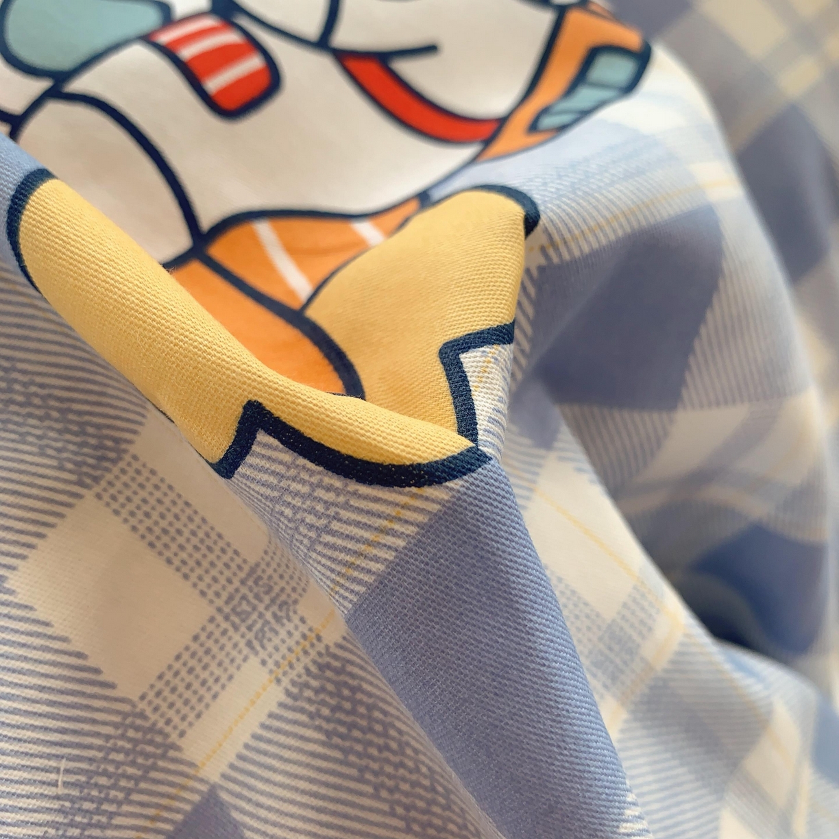 91家纺网 家纺一手货源 找家纺 莱豫家纺 2025新款亲肤舒适小清新印花全棉纯棉四件套-第二批 太空驿站