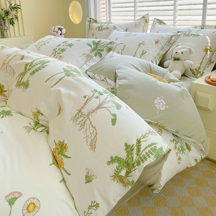 91家纺网 家纺一手货源 找家纺 （总）星期三家纺 2025年5月春夏新款铂金全棉13372四件套（加老板微信有会员价）