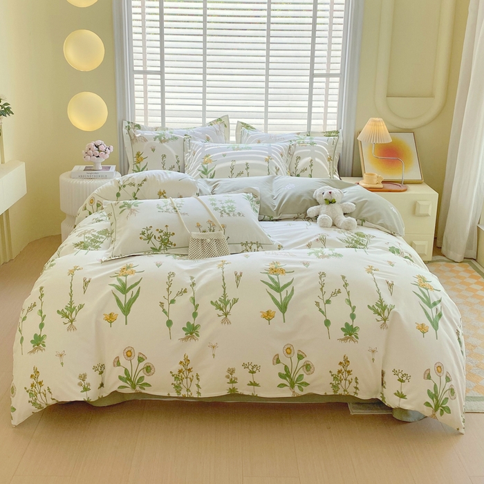 91家纺网 家纺一手货源 找家纺 （总）星期三家纺 2025年5月春夏新款铂金全棉13372四件套（加老板微信有会员价）