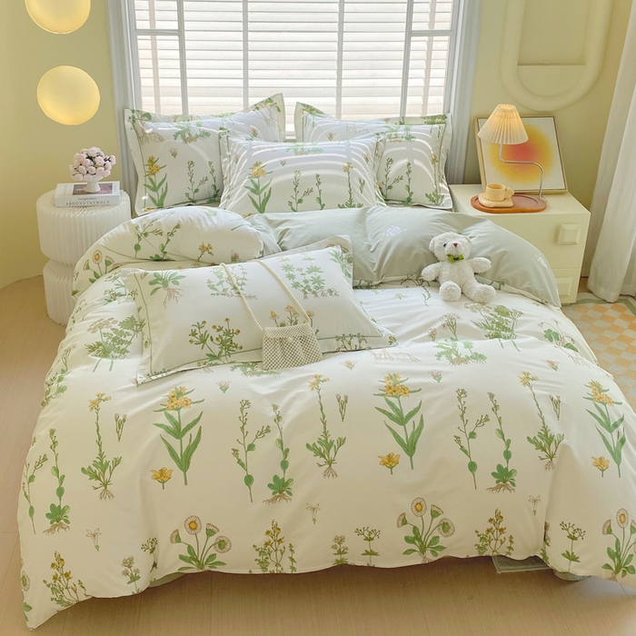 91家纺网 家纺一手货源 找家纺 （总）星期三家纺 2025年5月春夏新款铂金全棉13372四件套（加老板微信有会员价）