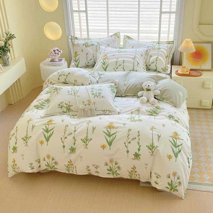 91家纺网 家纺一手货源 找家纺 （总）星期三家纺 2025年5月春夏新款铂金全棉13372四件套（加老板微信有会员价）