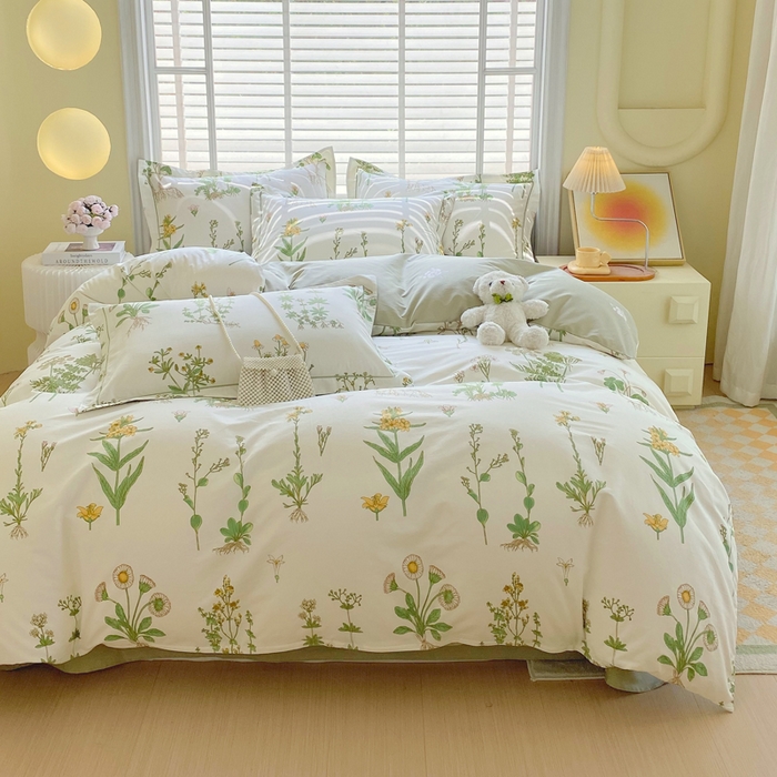 91家纺网 家纺一手货源 找家纺 （总）星期三家纺 2025年5月春夏新款铂金全棉13372四件套（加老板微信有会员价）