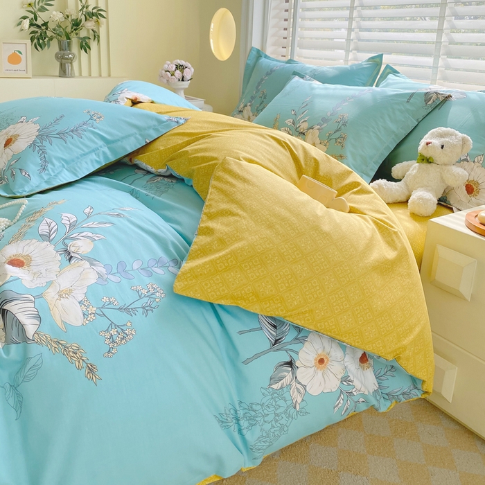 91家纺网 家纺一手货源 找家纺 （总）星期三家纺 2025年5月春夏新款铂金全棉13372四件套（加老板微信有会员价）