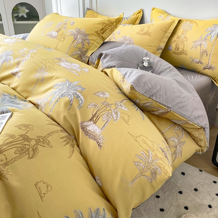 91家纺网 家纺一手货源 找家纺 星期三家纺 2025年5月春夏新款铂金全棉13372四件套（加老板微信有会员价） 玉树