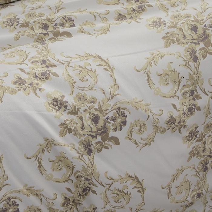 91家纺网 家纺一手货源 找家纺 （总）果洋家纺 2025新款水洗双层纱复古纽扣款轻奢风小碎花系列四件套