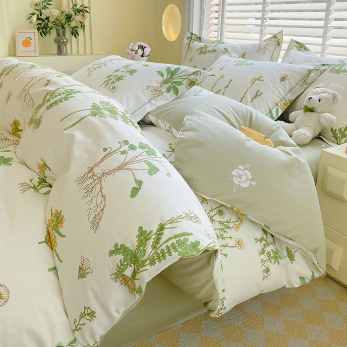 星期三家纺 2025年5月春夏新款铂金全棉13372四件套（加老板微信有会员价） 晨曦