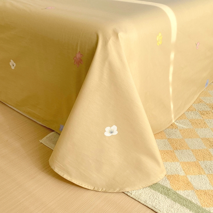 91家纺网 家纺一手货源 找家纺 星期三家纺 2025年5月春夏新款铂金全棉13372四件套（加老板微信有会员价） 春迟-咖