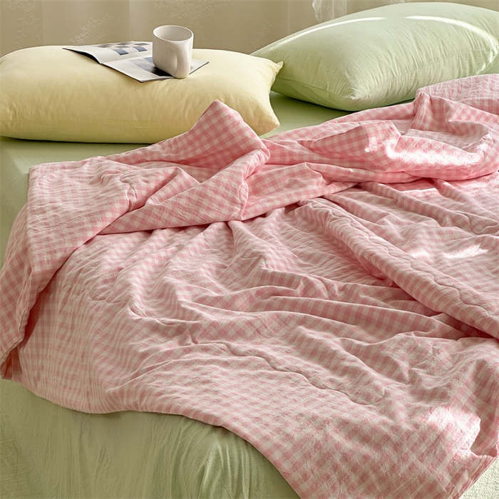 91家纺网 家纺一手货源 找家纺 （总）洋铭区（原狠狠爱） 2025新款卡通毛巾绣水洗棉夏被夏凉被空调被四件套