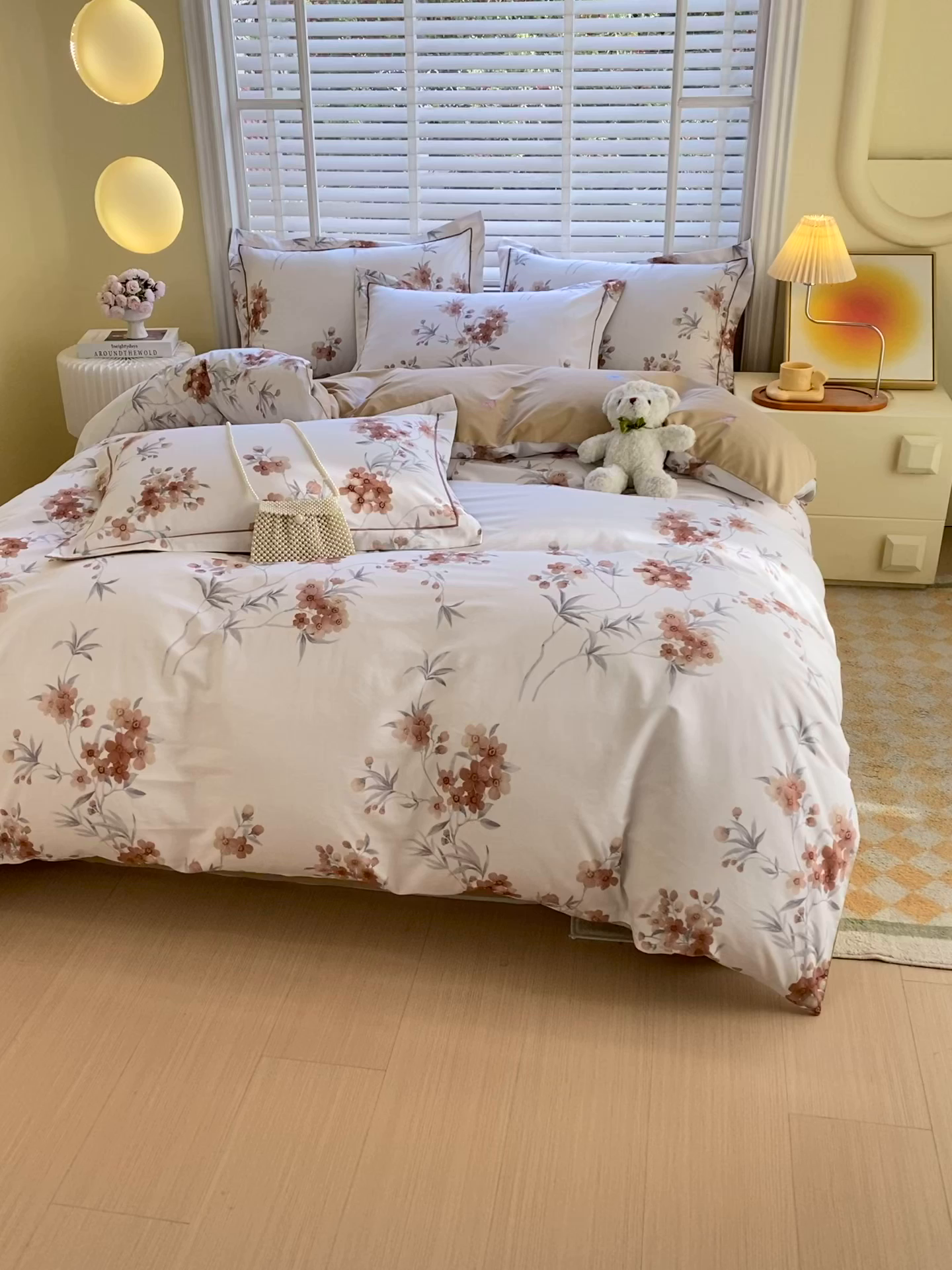 91家纺网 家纺一手货源 找家纺 星期三家纺 2025年5月春夏新款铂金全棉13372四件套（加老板微信有会员价） 春迟-咖