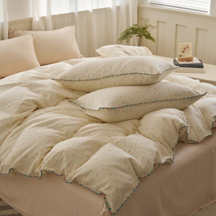 91家纺网 家纺一手货源 找家纺 （总）洋铭区（原狠狠爱） 2025新款全棉纯棉双层纱四件套