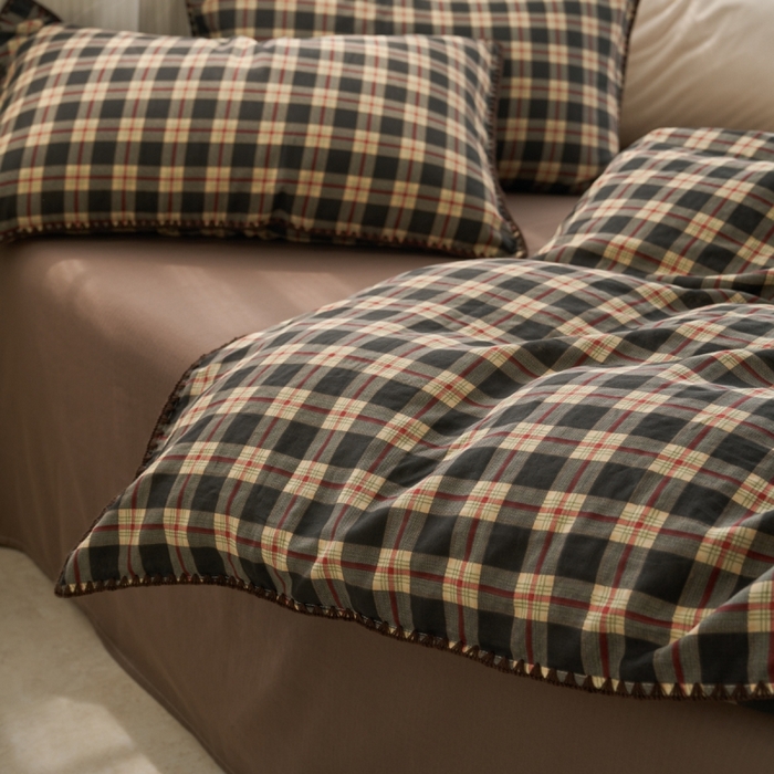 91家纺网 家纺一手货源 找家纺 （总）洋铭区（原狠狠爱） 2025新款全棉纯棉双层纱四件套