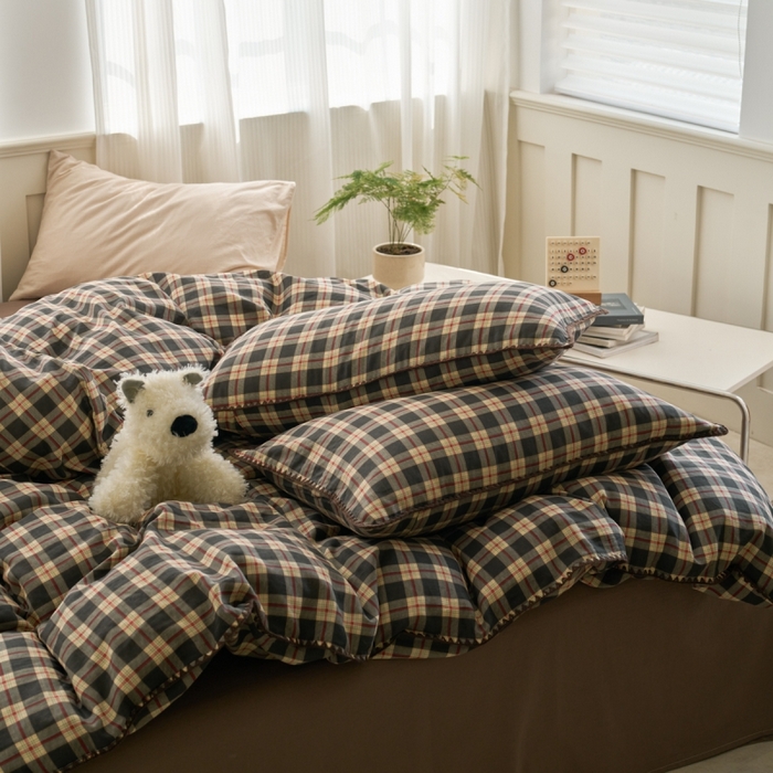 91家纺网 家纺一手货源 找家纺 （总）洋铭区（原狠狠爱） 2025新款全棉纯棉双层纱四件套