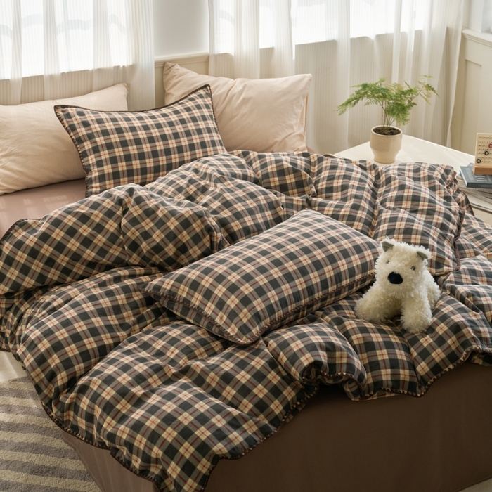 91家纺网 家纺一手货源 找家纺 （总）洋铭区（原狠狠爱） 2025新款全棉纯棉双层纱四件套