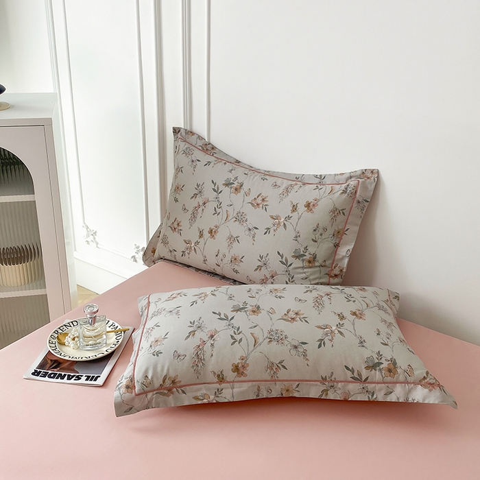 91家纺网 家纺一手货源 找家纺 星期三家纺 2025年5月春夏新款铂金全棉13372四件套（加老板微信有会员价） 春意