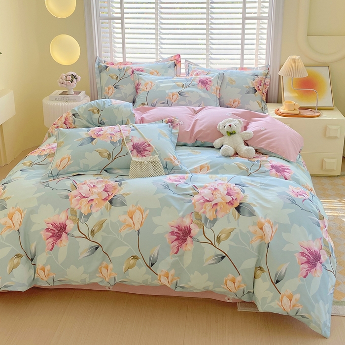 91家纺网 家纺一手货源 找家纺 星期三家纺 2025年5月春夏新款铂金全棉13372四件套（加老板微信有会员价） 大雅之秀