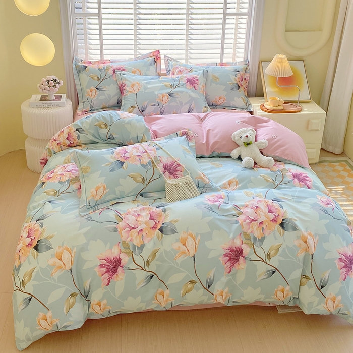 91家纺网 家纺一手货源 找家纺 星期三家纺 2025年5月春夏新款铂金全棉13372四件套（加老板微信有会员价） 大雅之秀