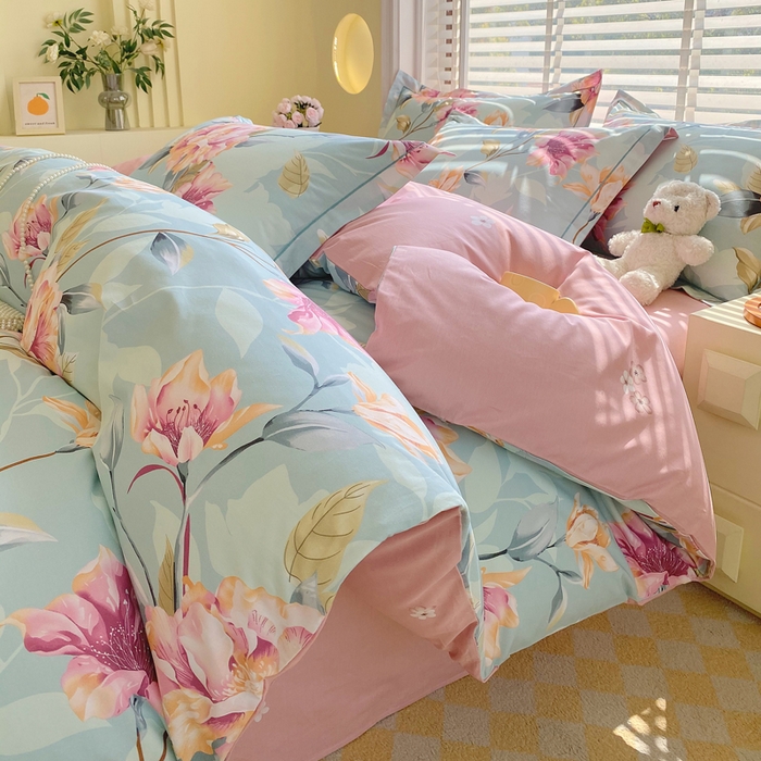 91家纺网 家纺一手货源 找家纺 星期三家纺 2025年5月春夏新款铂金全棉13372四件套（加老板微信有会员价） 大雅之秀