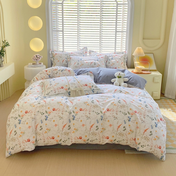 91家纺网 家纺一手货源 找家纺 星期三家纺 2025年5月春夏新款铂金全棉13372四件套（加老板微信有会员价） 樊情