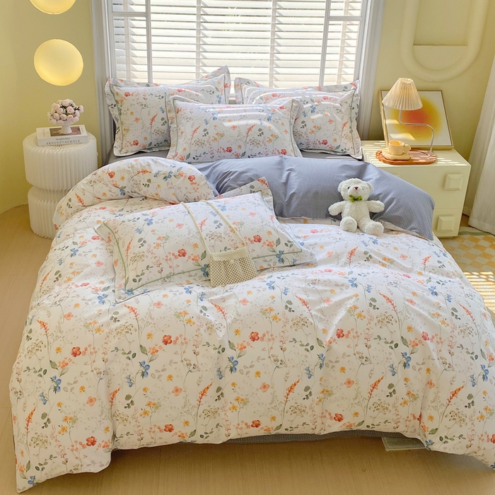 91家纺网 家纺一手货源 找家纺 星期三家纺 2025年5月春夏新款铂金全棉13372四件套（加老板微信有会员价） 樊情