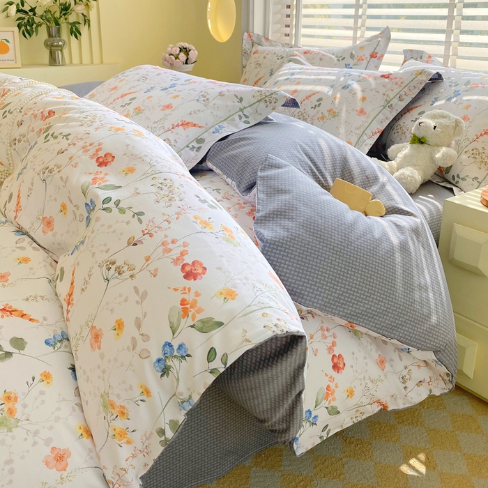 91家纺网 家纺一手货源 找家纺 星期三家纺 2025年5月春夏新款铂金全棉13372四件套（加老板微信有会员价） 樊情