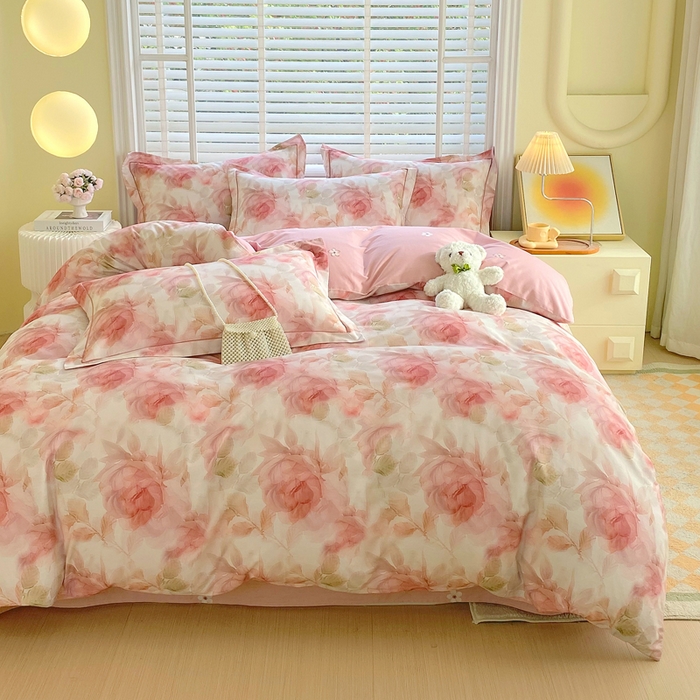 91家纺网 家纺一手货源 找家纺 星期三家纺 2025年5月春夏新款铂金全棉13372四件套（加老板微信有会员价） 予安