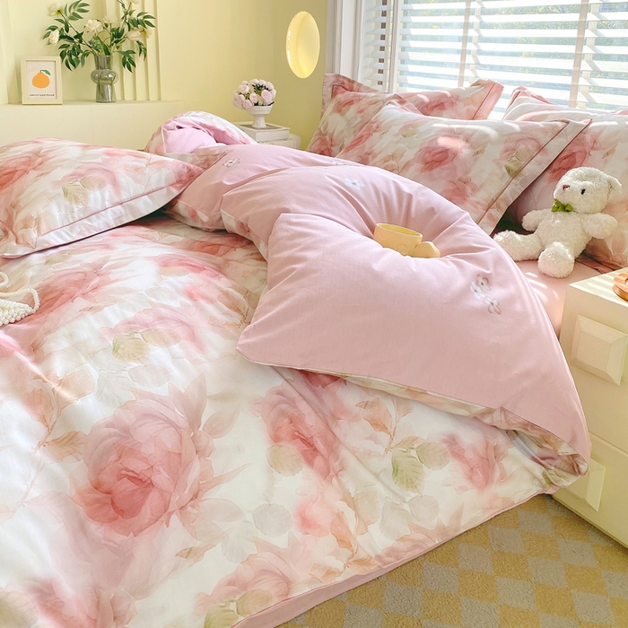 91家纺网 家纺一手货源 找家纺 星期三家纺 2025年5月春夏新款铂金全棉13372四件套（加老板微信有会员价） 予安