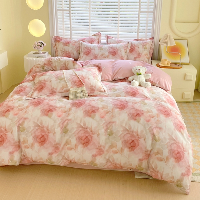 91家纺网 家纺一手货源 找家纺 星期三家纺 2025年5月春夏新款铂金全棉13372四件套（加老板微信有会员价） 予安