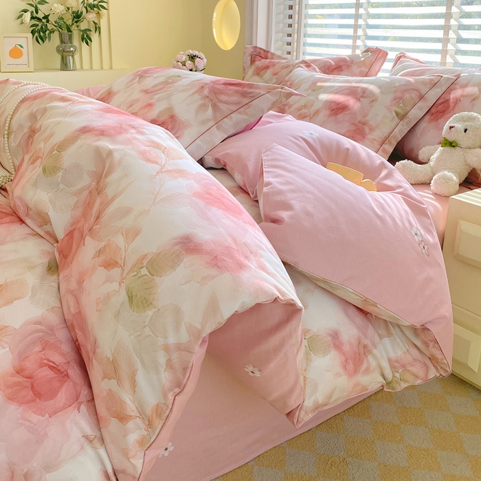 91家纺网 家纺一手货源 找家纺 星期三家纺 2025年5月春夏新款铂金全棉13372四件套（加老板微信有会员价） 予安