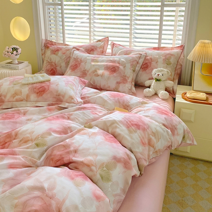 91家纺网 家纺一手货源 找家纺 星期三家纺 2025年5月春夏新款铂金全棉13372四件套（加老板微信有会员价） 予安