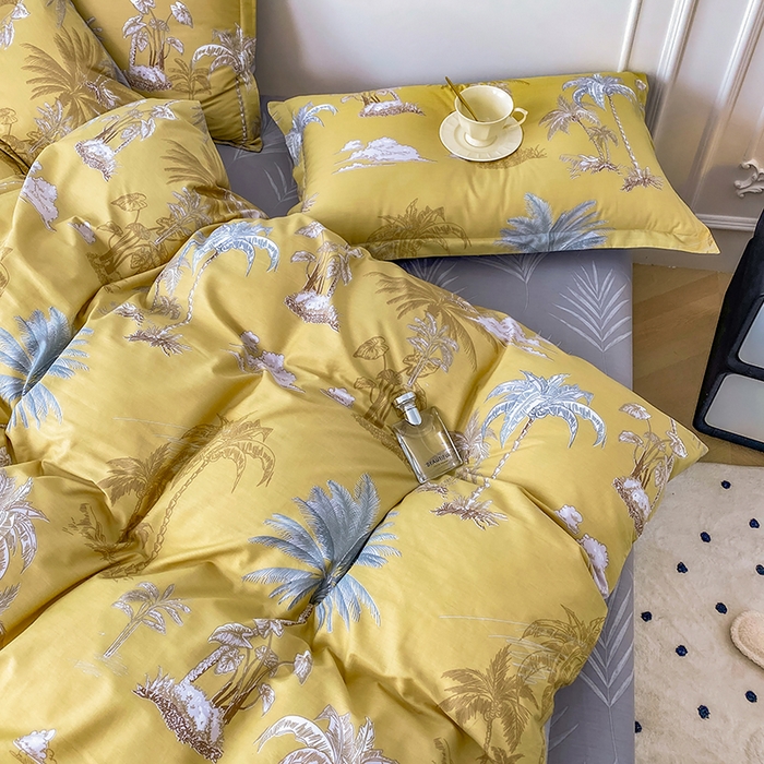 91家纺网 家纺一手货源 找家纺 星期三家纺 2025年5月春夏新款铂金全棉13372四件套（加老板微信有会员价） 玉树