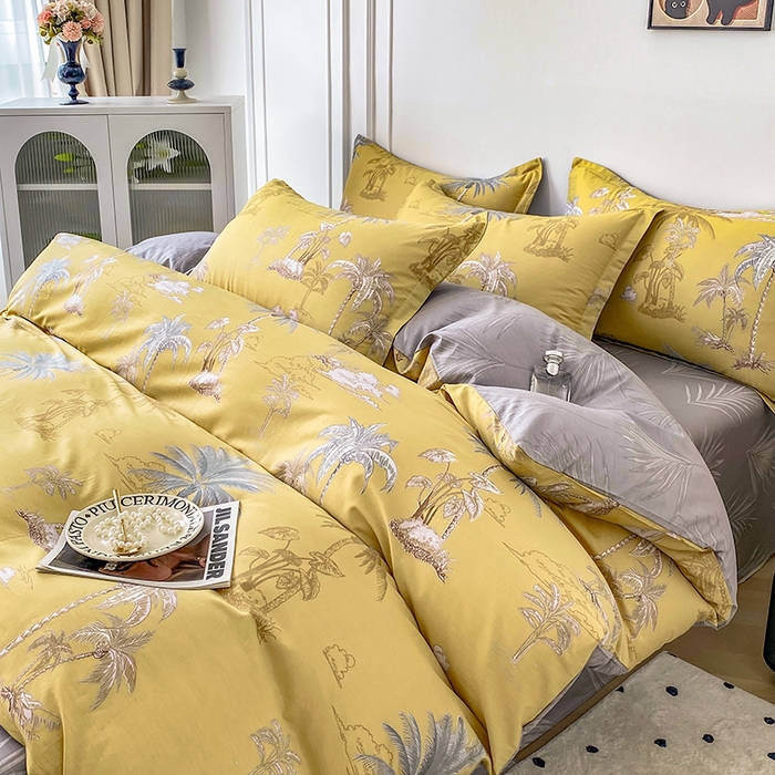 91家纺网 家纺一手货源 找家纺 星期三家纺 2025年5月春夏新款铂金全棉13372四件套（加老板微信有会员价） 玉树