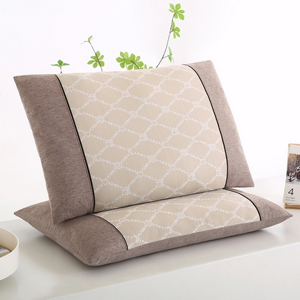 小牛席业 2025新款PE冰丝夏凉枕-月亮爱心 月亮爱心夏凉枕-香槟