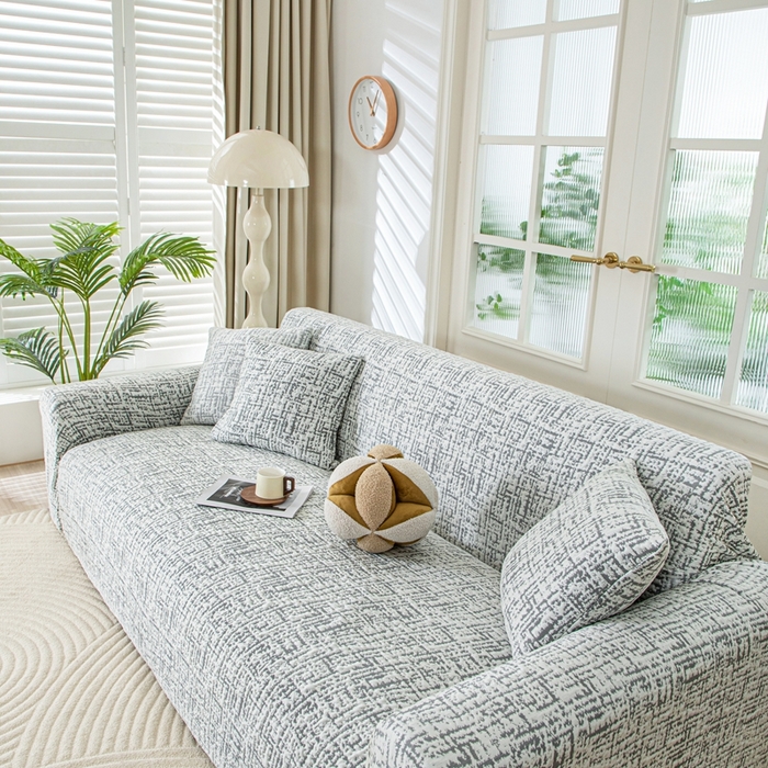 91家纺网 家纺一手货源 找家纺 沐沐家纺 2026新款夏茵沙发套 深灰