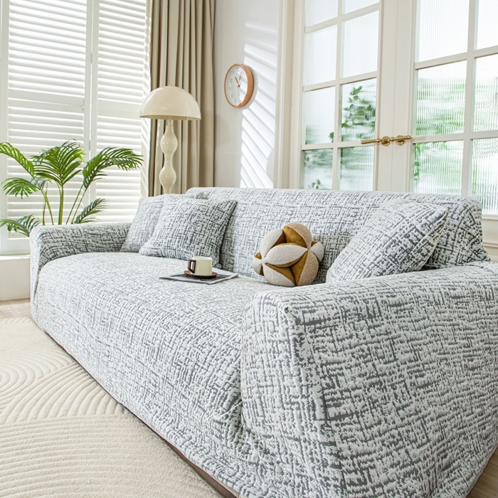 91家纺网 家纺一手货源 找家纺 沐沐家纺 2026新款夏茵沙发套 深灰