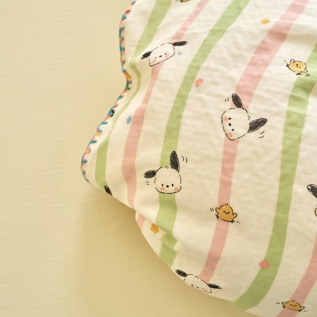 91家纺网 家纺一手货源 找家纺 洋铭区（原狠狠爱） 2025新款A类全棉双层纱四件套 萌萌小可爱