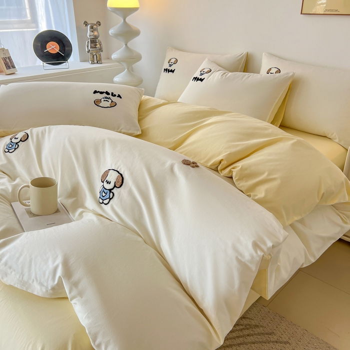 （总）小懒猪 2025新款全棉纯棉水洗棉毛巾绣四件套(提供买家秀）