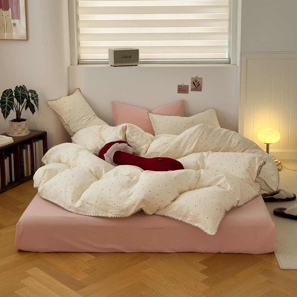 （总）洋铭区（原狠狠爱） 2025新款全棉双层纱系列四件套