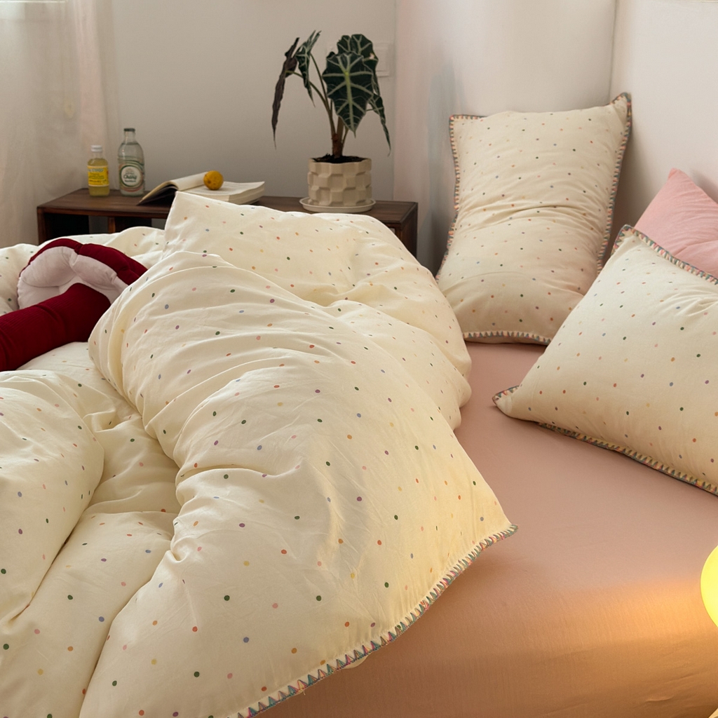 91家纺网 家纺一手货源 找家纺 （总）洋铭区（原狠狠爱） 2025新款全棉双层纱系列四件套