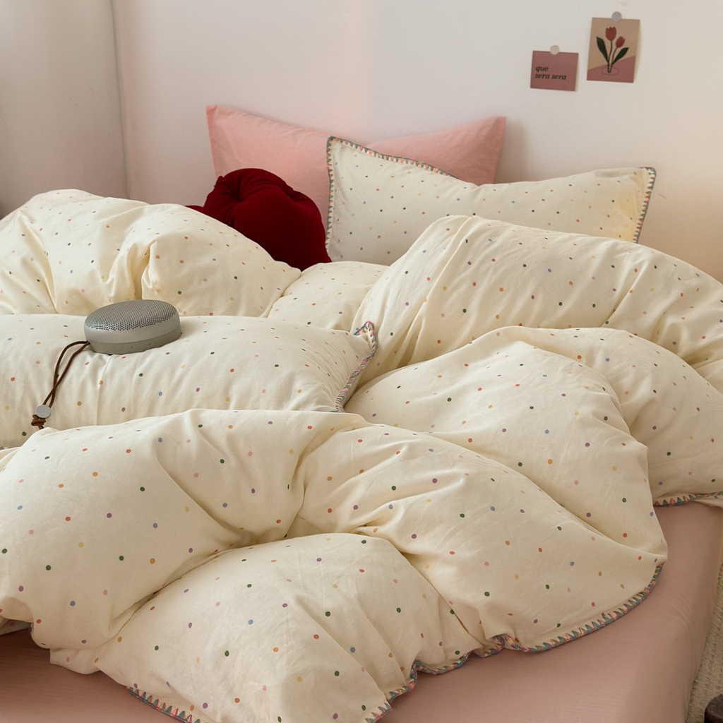 91家纺网 家纺一手货源 找家纺 （总）洋铭区（原狠狠爱） 2025新款全棉双层纱系列四件套