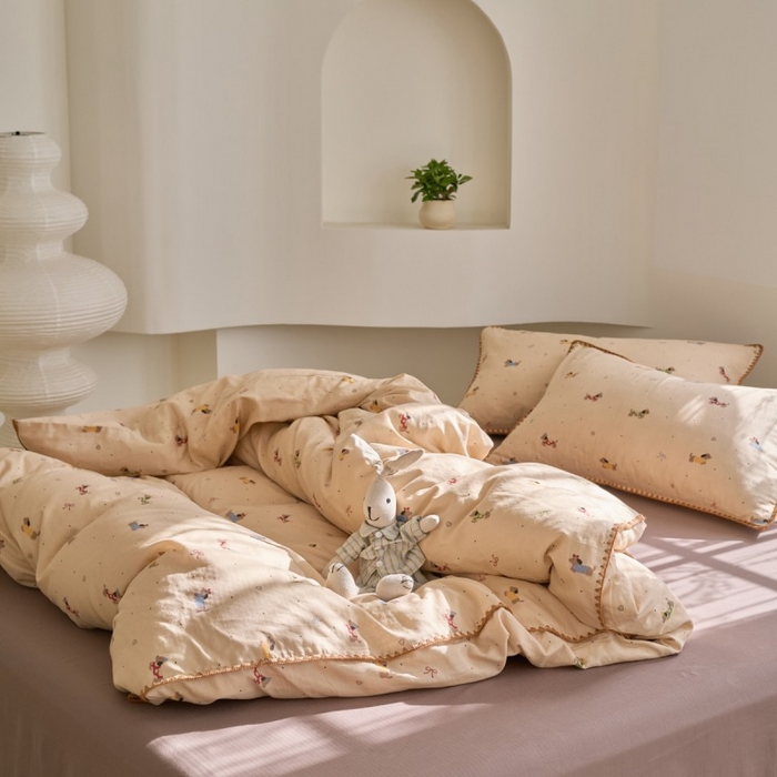 91家纺网 家纺一手货源 找家纺 （总）洋铭区（原狠狠爱） 2025新款A类全棉双层纱四件套