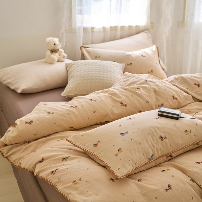 （总）洋铭区（原狠狠爱） 2025新款A类全棉双层纱四件套